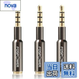 �y���������zFosPower �X�e���I �I�[�f�B�I �w�b�h�z�� �ڑ��~�j�v���O/�����ϊ��A�_�v�^�[ �W��3.5mm (�I�X-���X)�y���X�����݌v | 4��TRRS | 24K �����b�L�[�q�z (3�p�b�N)