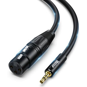 【送料無料】Veetop XLR 3.5mm 変換ケーブル マイク用 - マイクロフォン/スピーカー/コンソール/パワーアンプ/テープレコーダー/携帯電話/ノートパソコン/カメラ対応