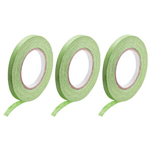 【送料無料】DMiotech 3個 7 mm x 20 M マスキングテープ ペインターテープロール 工芸品 ラベル貼り DIY装飾用 ライト緑