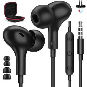 【送料無料】【2023進化新版】イヤホン 有線 マイク付き 3.5mmジャック対応iphone 6s plus 対応AQUOS Sense8 wish2 音量調整 通話可能 カナル型 イヤフォン パソコン PC 用 いやほん テレワーク 対応XiaoMi1