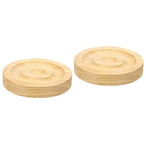 【送料無料】PATIKIL 2個入り ペンダントブレスレットバングル ディスプレイトレイ 7.8 cm内径 木製ビーズボードトレイ ジュエリーブレスレット用 ドレッサーショップ小売カウンタートップ用