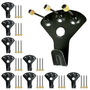 【送料無料】5WYOUKE 壁掛けフック 釘付き 10個入 耐荷重約34kg 強力 額縁展示用 画鋲フック ピンフック おしゃれ 大 目立たない フック 石膏ボード 木壁対応 額縁展示用吊り金具 多機能フック