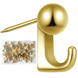 【送料無料】5WYOUKE【10個入】 石膏ボード フック 画鋲 フック ピンフック 耐荷重約5kg 壁 傷つけない おしゃれ ブラック ミニ 目立たない 押しピン 賃貸 絵画 額縁 時計 カレンダー 飾り用 壁