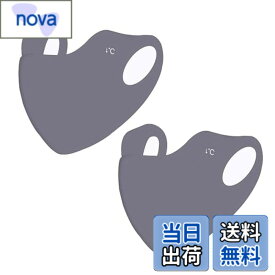 【送料無料】[DEVENTORZ] 夏用 アイスシルク 日焼け止めマスク UVカット アウトドア サイクリングマスク 3D ステレオ アイス 通気性 薄型 跡が残らない 2枚パック (ライトグレー