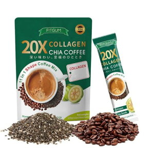 yzFitgum Collagen Chia Coffee `AV[hCX^gR[q[ 12g×10܁bHԐHT|[gɁbXbLEŊȒPb֗Ȍ^Cv (B-10{)