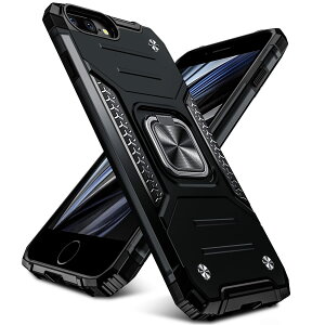�y���������zTMUJWS iPhone 8/7/6 Plus�p�P�[�X �����O�t�� �Ռ��z�� �ϏՌ� �ČRMIL�K�i TPU+PC�o���p�[ ��d�\�� �ԍڃz���_�[�Ή� �C�菝�h�~ ����~�� �y�� ���^ 5.5�C���` �w��h�~ �ϋv ������� 