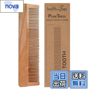 �y���������zHealthAndYoga(TM) Handcrafted Neem Wood Comb - Anti Dandruff, Non-Static and Eco-friendly- Great for Scalp and Hair health -7 Fine toothed by HealthAndYoga �T�C�Y�F��