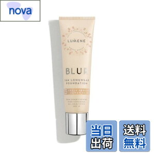 �y���������zLumene �����l �r�[�K�� 16���� �����O�E�E�F�A �t�@���f�[�V���� BLUR 16H Longwear Foundation 3 �t���b�V���E�A�v���R�b�g �S�� SPF15-30ml �g3 Fresh Apricot�h - All Skin Type �F�F�t���b�V���E�A