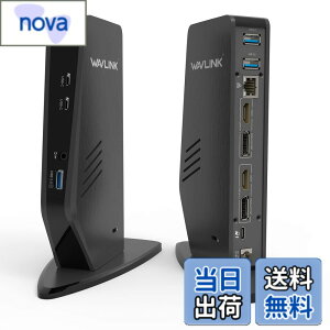 �y���������zWAVLINK USB 3.0A/type-C-�f���A�� HDMI �A�_�v�^�[ 4K�o�� �~�j�h�b�L���O�X�e�[�V���� �F�F���A�T�C�Y�F�c�u��USB-c ���j�o�[�T���h�b�L���O�X�e�[�V���� PD 65W