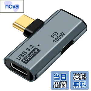 �y���������zleizhan 2-in-1 Type-C�ϊ��A�_�v�^ PD100W �[�d + 3.2 �f���A���|�[�g�ϊ��A�_�v�^ 10Gbps�����f�[�^�]���T�|�[�g OTG�@�\ HD�v���W�F�N�^�A�n�[�h�h���C�u�A�J�[�h���[�_�[�A�L�[�{�[�h