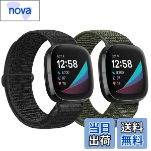 �y���������zFinancingpig �R���p�`�u�� Fitbit versa 3/Fitbit Sense �o���h�A�i�C�����X�|�[�c�o���h�u���X���b�g�ʋC�����߉\�Ȍy�ʌ����X�g���b�v���X�g�o���h�A�N�Z�T�� (�_�[�N�u���b�N+�A�[
