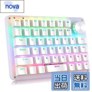 �y���������zKoolertron �Ў�L�[�{�[�h �m�u�t�� �}�N���L�[�{�[�h 45�L�[ �L���ڑ� ����f�o�C�X 4���C���[ ���J�j�J�� �v���O�����\ RGB �o�b�N���C�g �J�X�^�}�C�Y�\ �~�j �V���b�g�J�b