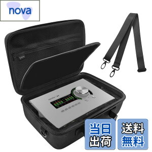 �y���������zMusiin �I�[�f�B�I�C���^�[�t�F�[�X�P�[�X ���j�o�[�T���I�[�f�B�I Apollo x4 Gen 2 Essentials�Ή� �X�g���b�v�t�� UA Apollo x4 Heritage Edition ����ی� �F�F�u���b�N�A�T�C�Y�FCompact