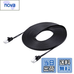 �y���������z�G���R�� LAN�P�[�u�� CAT6A �F�F�u���b�N�A�T�C�Y�F10m