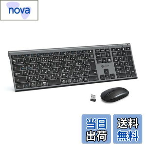 【送料無料】iClever キーボードワイヤレスキーボードマウスセット日本語JIS配列 静音 超薄型 type c充電式 フルサイズ テンキー付き マウス3段調節可能DPI 無線2.4G パソコンPC Windows/Mac対応 IC-BK23