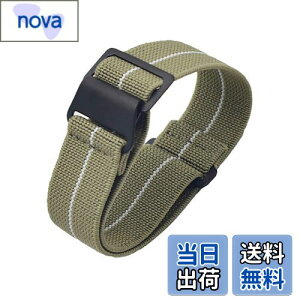 �y���������z[Onthelevel] ���v�o���h 18mm 20mm 22mm���vNato�x���g, 60�N�� �t�����X�R �p���V���[�g�o�b�O NATO�^�C�v �e�� �i�C�����X�g���b�v (18mm, �J�[�L�Ɣ� - �u���b�N�o�b�N��)