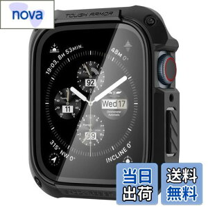 yzSpigen Apple Watch P[X 41mm KX ̌^ y Apple Watch 9 / 8 / 7 Ή z ČRMILKi擾 ʕی ϏՌ  Ռ z 菝 h~ یJo[ ^tEA[}[ ACS04191 (ubN)