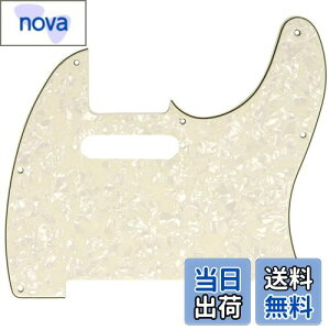 【送料無料】Musiclily 8穴 TL テレキャスターピックガードFender USA/メキシコスタンダードTeleエレキギター用、パーチメントパール4P