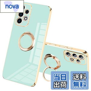 【送料無料】JOOBOY Galaxy A53 5G 用 ケース Samsung SC-53C / SCG15 ケース リング付き メッキ加工 レンズ保護 tpu ソフト ストラップホール付き 耐衝撃 スリム おしゃれ スマホケース 携帯カバー ギャラ