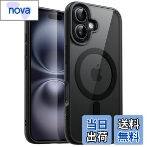 yzJETech iPhone 16 Plus 6.7C`p }Olbg P[X MagSafeɑΉ Ռz op[Jo[ \bhJ[}bgTPUt[ h~ NAobN (ubN)