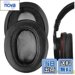 �y���������zGeekria �C���[�p�b�h QuickFit �݊��� �p�b�h �\�j�[ Sony MDR-1ABT, MDR-1RBT, MDR-1RNC �w�b�h�z���ɑΉ� �p�b�h �C���[/�C���[�J�b�v (�v���e�C�����U�[/�u���b�N)