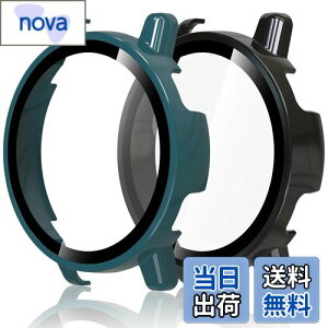 �y���������zHianjoo 2������ Garmin Vivoactive 5 �Ή� �P�[�X �ی�J�o�[+�t�B���� ��̌^ �K�[�~�� Vivoactive 5 �Ή� �J�o�[ �ی�t�B���� PC�f�ނ̃t���[�� �S�ʕی� �Ռ��z�� �����x�^�b�` [�u���b