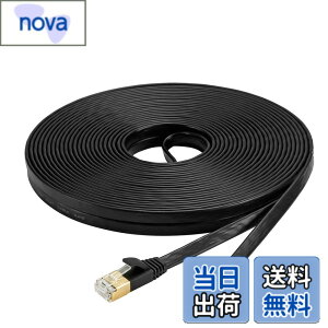 �y���������zAnKuly Cat7 LAN�P�[�u�� 30m �J�e�S���[7 �E���g���t���b�g�P�[�u�� ���� STP �ܐ܂�h�~ for ���f�� ���[�^ 10Gbps/600MHz CAT7���� �C�[�T�l�b�g�P�[�u�� RJ45 �����b�L�R�l�N�^- (�u���b�N)