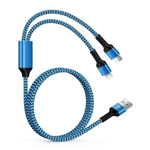 yzOcbuo 2in1 [dP[u CgjO+Type-CP[u }` USBP[u @\ QC3.0}[d Andriod ^CvC X}zR[h IPhone 16/15plus/15 pro/15 pro max/14/13/12/11 Galaxy Xperia(1.2m)