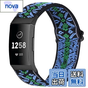 �y���������z�R���p�`�u�� Fitbit Charge 4 / Fitbit Charge 3 / Charge 3 SE �i�C�����e���X�|�[�c�o���h�����p�X�g���b�`�o���h �X�g���b�v