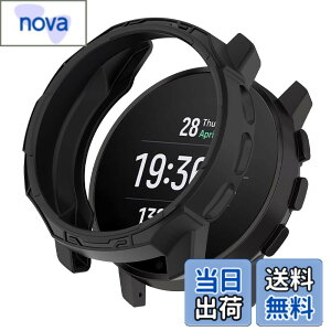 �y���������zHeeNia Suunto 9 Peak �Ή� �P�[�X �V���R���ގ� �ی�P�[�X �J�o�[ �Ռ��z�� ���y�� �_�� �Ռ��h�~ �C�菝�h�~ �ی�J�o�[ Suunto 9 Peak �p (�u���b�N)