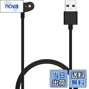 �y���������zFor TicWatch Atlas/Pro 5 Enduro/Pro 5/Pro 3 Ultra GPS/E3 �X�}�[�g�E�H�b�` �Ή� �[�d�P�[�u�� �[�d��yKONXISA�zUSB�[�d �}�O�l�b�g�[�d�R�[�h ���ϋv �y�� ������ �����^�ѕ֗��i�u���b�N�j