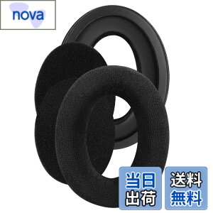 �y���������zGeekria �C���[�p�b�h Comfort �݊��� �p�b�h �[���n�C�U�[ Sennheiser HD505, HD 515, HD 518, HD 555, HD558, HD559, HD569, HD579, HD589 �w�b�h�z���ɑΉ� �p�b�h �C���[/�C���[�J�b�v �x���A (�u���b�N)