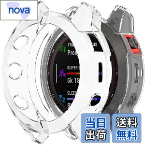 �y���������zMiimall�Ή�Garmin Epix Gen2/Epix Steel�P�[�X TPU�ގ� �\�t�g �Ռ��z�� �y�� ���^ �K�[�~�� Epix Gen2 �J�o�[ �����h�~ �����Ή� �E���ȒP Epix Gen2�ی�J�o�[ �o���p�[�i�N���A�j