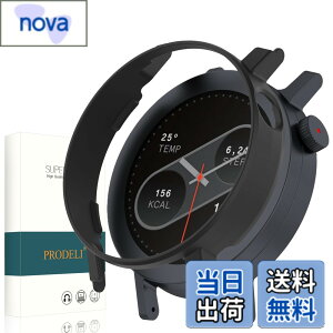 �y���������zPRODELI For CMF By Nothing Watch Pro 2 ��p �P�[�X ���t���ȒP PC�f�� �y�� �L�Y�h�~ �ϏՌ� �h�o cmf by nothing watch pro 2 �p �ی�J�o�[ �i�u���b�N�j