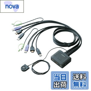 �y���������z�G���R�� KVM�X�C�b�` hdmi usb �ؑ֊� �X�s�[�J�[ �茳�X�C�b�` 2�� KVM-HDHDU2