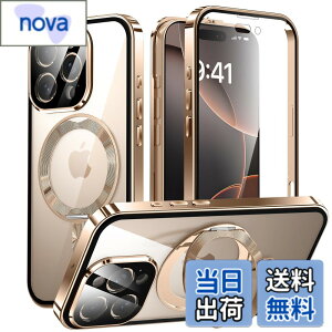 �y���������ziPhone 16 Pro Max �p ���� MagSafe�Ή� �P�[�X �A�C�t�H��16�v���}�b�N�X �A���~�o���p�[ 360°��]�X�^���h Uovon �X�}�z�P�[�X �A�C�z��16�v���}�b�N�X �S�ʕی� �J�o�[ �J���������Y��