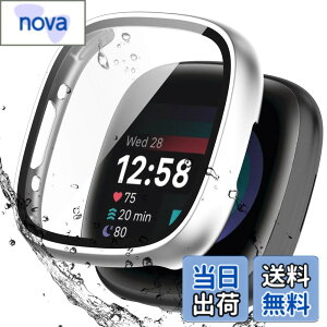 �y���������zBOOLINN For Fitbit sense2 �J�o�[/Fitbit versa4 �J�o�[ 3D���p�G�b�W �����^ PC+�K���X�f�� ��̌^ �t�@�[�E�F fitbit sense2 �P�[�X/fitbit versa4 �P�[�X �Ή� �����ߗ� �L�Y�h�~ �w��h�~ �ȒP��