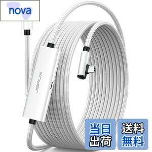 �y���������zJSAUX �����N�P�[�u�� 5M 18W�[�d�Ή� �ALink�P�[�u�� Oculus Meta Quest 3S/3/2/Pro/Pico 4/PC/Steam VR�Ή��A2-in-1����5Gbs USB 3.0����USB C�f�[�^�R�[�h��VR�w�b�h�Z�b�g�ƌ݊���������܂�