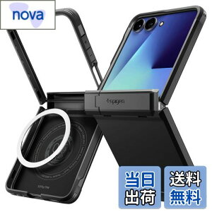 �y���������zSpigen �y�n��18�N�̋Z�p�́zGalaxy Z Flip7 �P�[�X �q���W�ی� �ϏՌ� MagFit�Ή� �w��h�~ �����Y�ی� �^�t�A�[�}�[�E�v���E�}�O�t�B�b�g ACS09561 (�u���b�N)