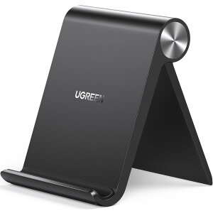 【送料無料】UGREEN スマホスタンド 卓上用 携帯電話スタンド Sサイズ ABS素材 iPhone 14/13/12/mini/Pro/ProMax/スタンド 折りたたみ式 100°角度調整可能 4~7.9インチのiPhone Androidスマホ タブレットに適用