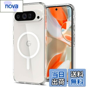 �y���������zSpigen Pixel 9 / 9 Pro �P�[�X �N���A ���ςȂ� ���C�����X�[�d�Ή� 2�d�\�� �ČRMIL�K�i�擾 �ϏՌ� ���菝�h�~ �E���g���E�n�C�u���b�h���^�������O�}�O�t�B�b�g ACS09025 (�z���C�g)