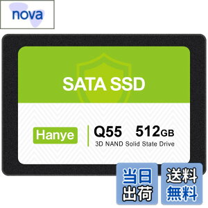 �y���������zHanye 512GB �����^SSD 2.5�C���` 7mm SATAIII 6Gb/s 550MB/s 3D NAND�̗p �A���~��➑� ���K�㗝�X�i ����3�N