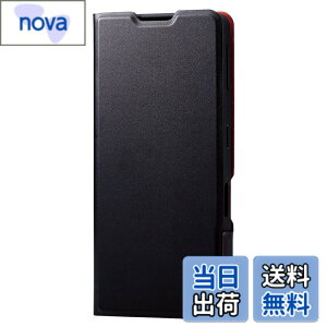�y���������z�G���R�� AQUOS sense7 [ SH-53C | SHG10 ] �P�[�X �J�o�[ �蒠�^ ���U�[ �v ���^ �y�� �}�O�l�b�g�J�� �J�[�h�|�P�b�g�t�� �����܂ܒʘb [�����قǔ����Čy��] �u���b�N PM-S226PLFUBK