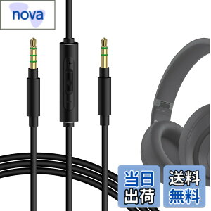 �y���������zGeekria �P�[�u�� �݊��� �I�[�f�B�I�R�[�h �r�[�c�o�C�h�N�^�[�h�� Beats Studio Pro Solo 4 Solo 3 Pro �w�b�h�z���P�[�u���A3.5mm �ɓK������ �C�����C���}�C�N�Ɖ��ʃR���g���[�� 1.2m