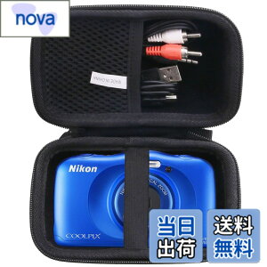 �y���������zNikon �f�W�^���J���� COOLPIX W150/W300/A100/A10 ��p�ی���[�P�[�X -waiyu JP (Storage case, Black)