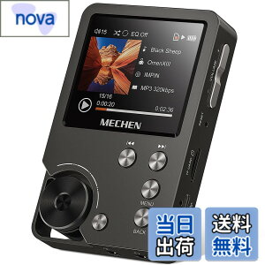 �y���������zMECHEN HIFI MP3�v���[���[ �n�C���]���y�v���[���[ HiFi ���X���X�I�[�f�B�I�v���[���[ ������ 64GB�}�C�N��SD�J�[�h�t�� 256GB�܂Ŋg���\ ����ȒP �ȃG�l �X�g���b�v���t�� MP3�EWMA
