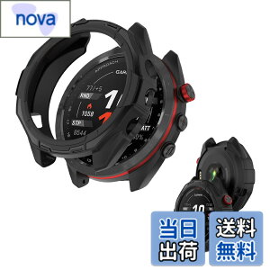 �y���������z(GARMIN) Approach S70 47mm �p �P�[�X �ی�P�[�X �yNOUKAJU�z ��̌^ TPU�f�� �S�ʕی� �����ȒP �ϏՌ� �Ռ��z�� �A�N�Z�T���[ (�u���b�N)