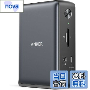 �y���������zAnker PowerExpand 13-in-1 USB-C Dock �h�b�L���O�X�e�[�V���� 85W�o�� 4K�Ή� HDMI�|�[�g 1Gbps �C�[�T�l�b�g�|�[�g 3.5mm �I�[�f�B�I�W���b�N USB-A USB-C�|�[�g microSD��SD�J�[�h �X���b�g����