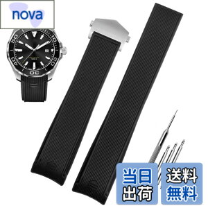 �y���������z[HEYOZURY] TAG HEUER �x���g ���o�[ ���v�o���h 22mm �V���R�� �_�炩�� �r���v�x���g �r���v�o���h D�o�b�N���� �r���v�o���h TAG HEUER (�^�O�z�C���[) �Ή� �����t�������x���g�H��t