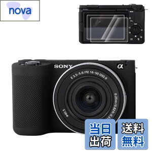 �y���������zRieibi �V���R���ی�P�[�X Sony ZV-E10 II �J�����P�[�X �X�N���[���v���e�N�^�[ 2���t�� �y�ʃJ�����P�[�X �O���b�v������ Sony ZV-E10 II ZV-E10M2 �P�[�X�p
